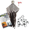 | Wraithskull Halloween Hanging Ghost Skull with Gauze