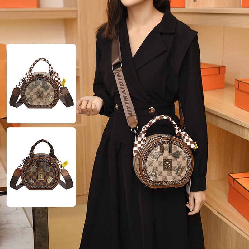 Marlene™ - Ladies leather handbag - Retro leather shoulder bag