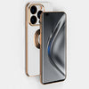 Luxury iPhone 14 Case Flexible Electroplated Cover Ring Holder