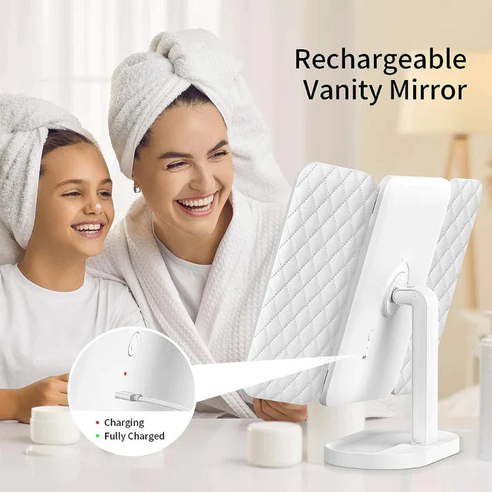 ! | iMirror™ Tri-Fold LED Makeup Mirror
