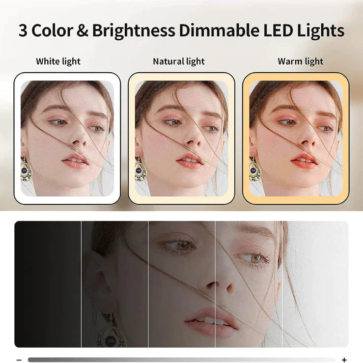 ! | iMirror™ Tri-Fold LED Makeup Mirror