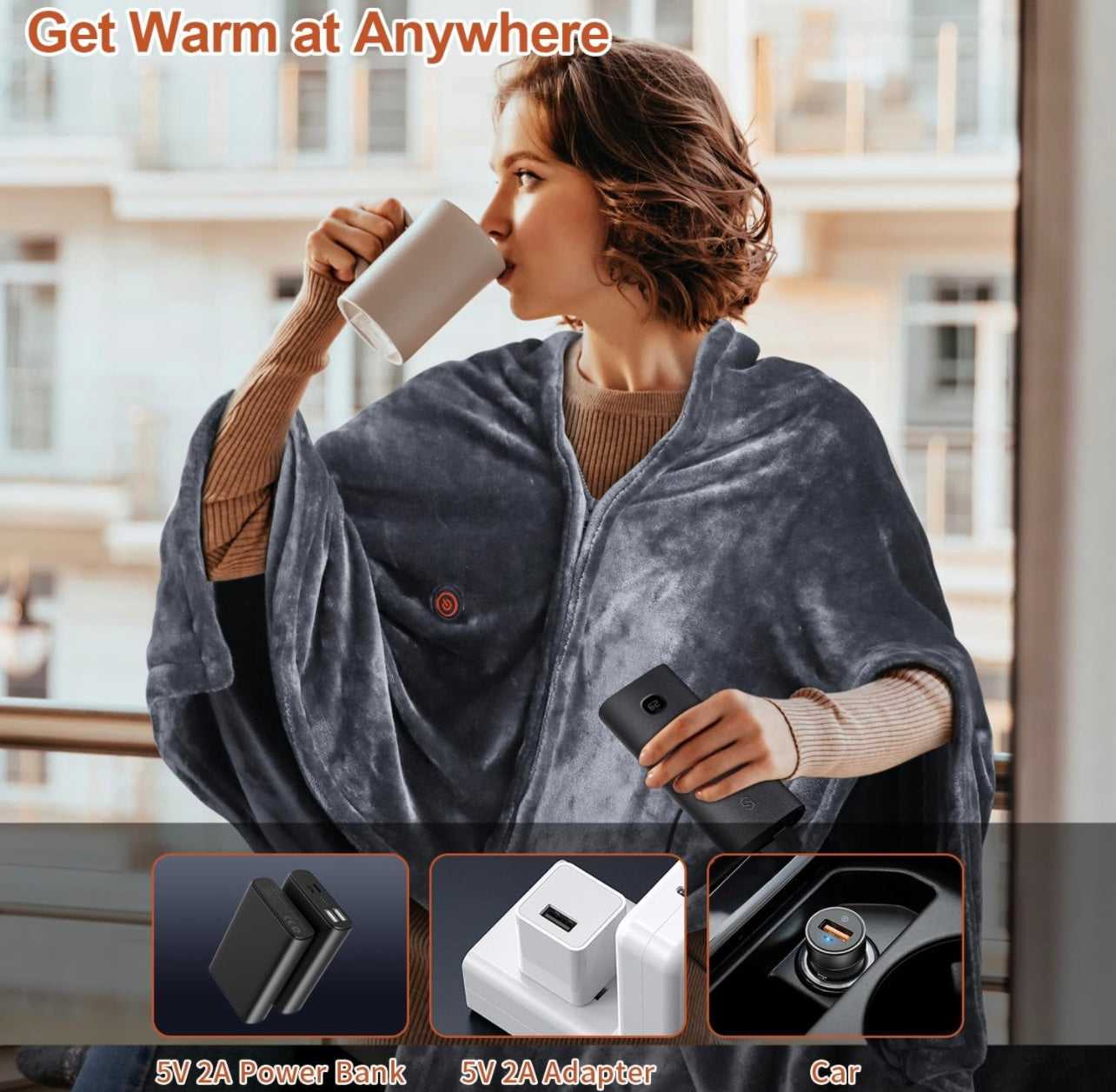 HeatCraft™ - USB blanket scarf