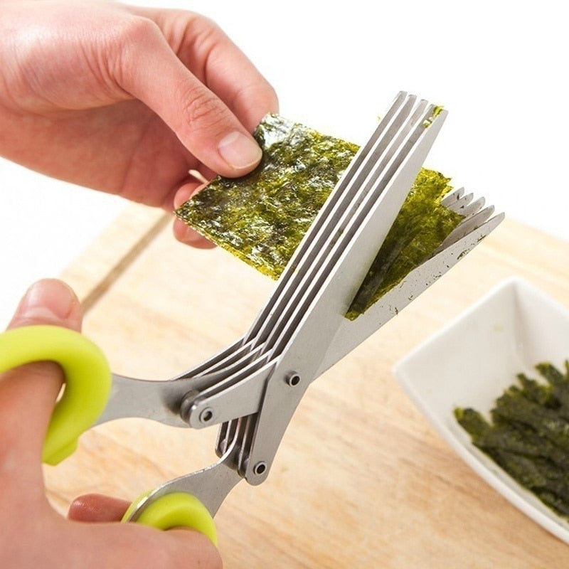 X-Cut™ - 5 blades kitchen salad shears