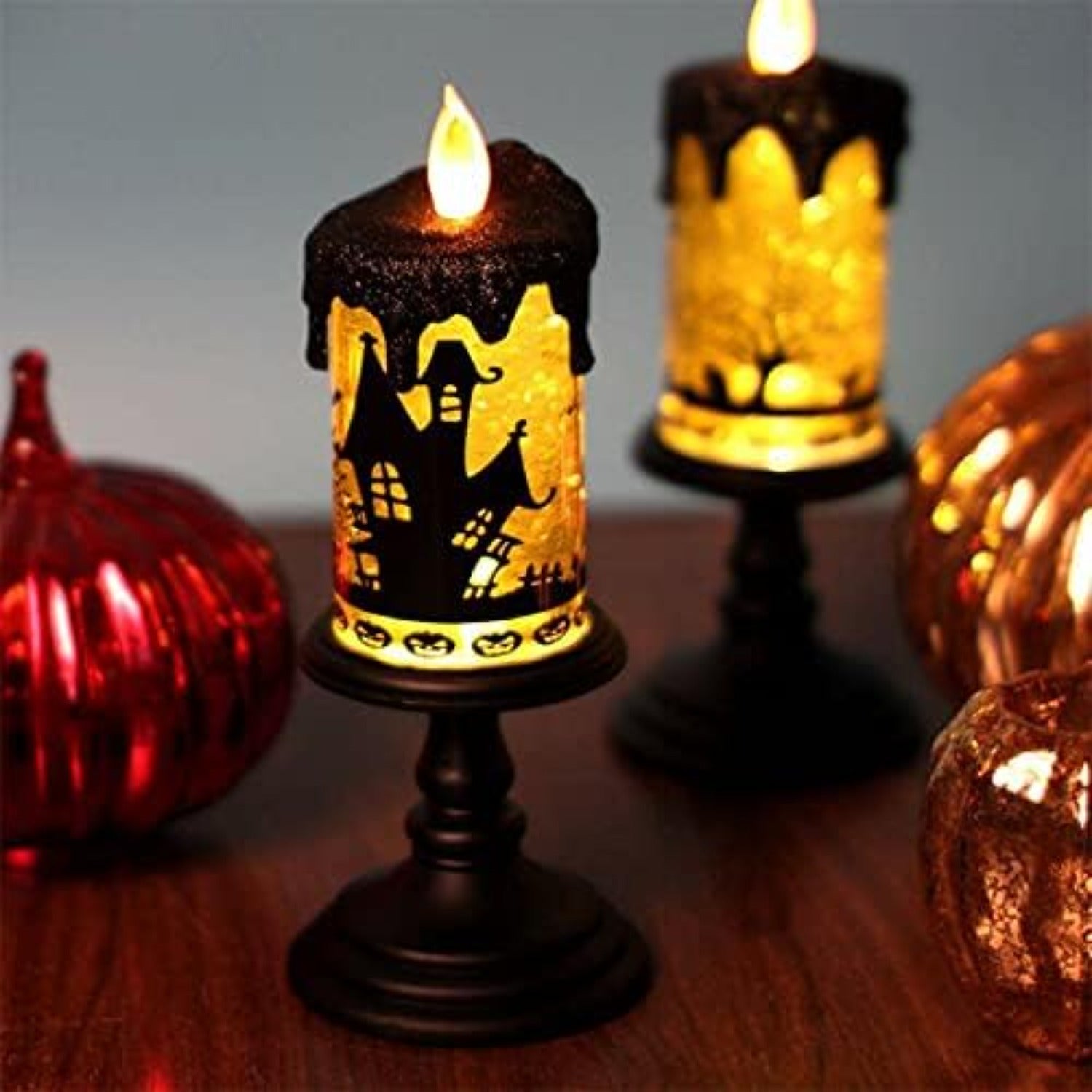 Candlite 10" Grand Glittering Halloween LED Candles
