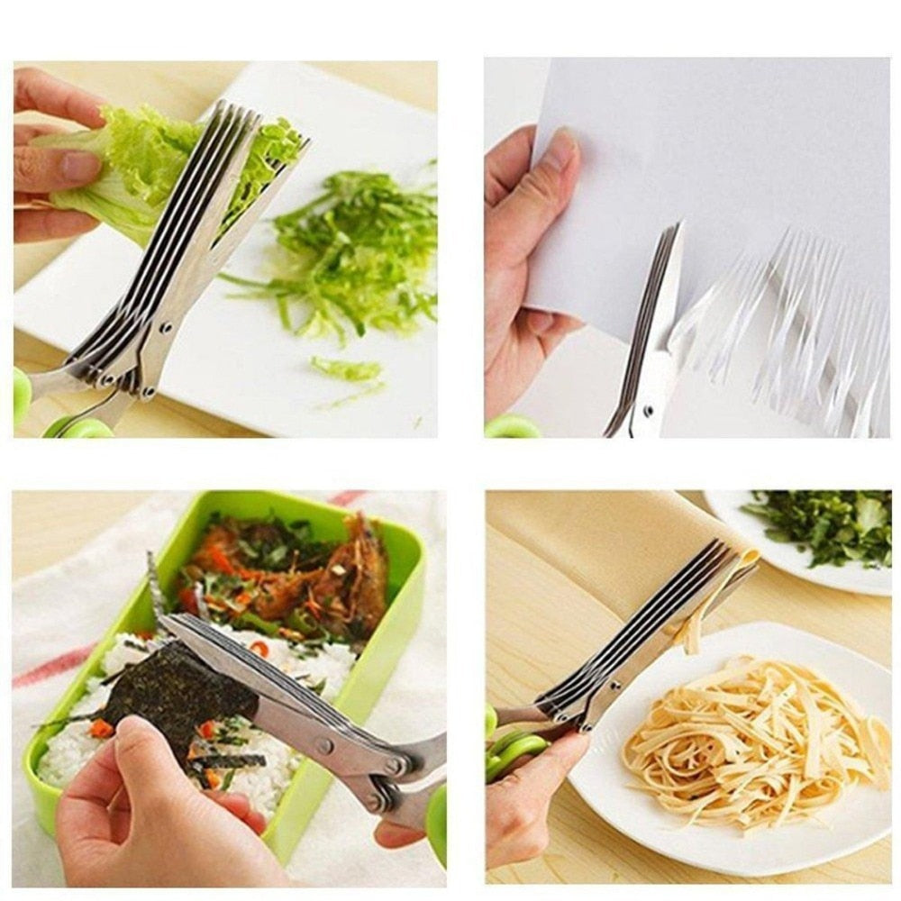 X-Cut™ - 5 blades kitchen salad shears
