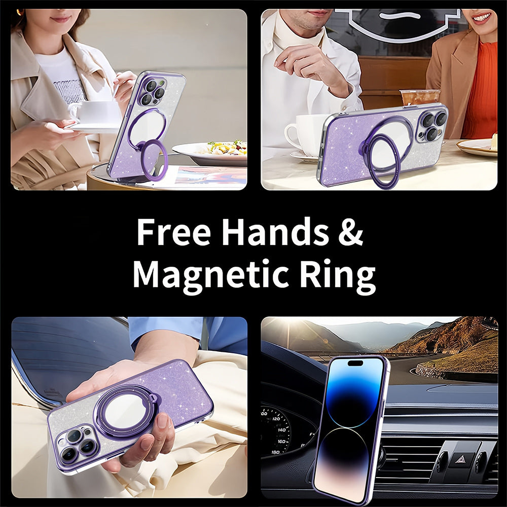 GlitzPhone™ - Galvanized magnetic phone case with stand [last day discount]