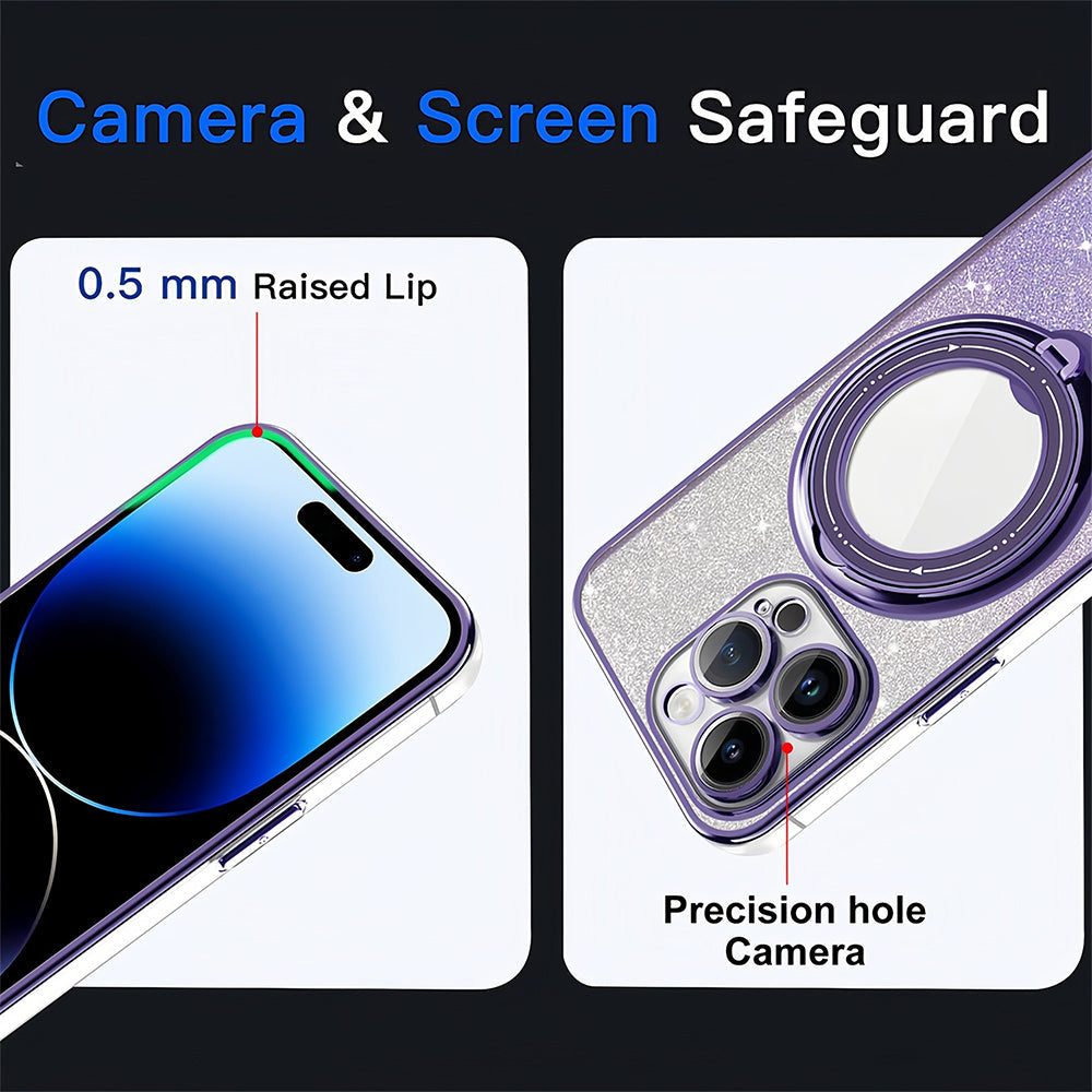 GlitzPhone™ - Galvanized magnetic phone case with stand [last day discount]
