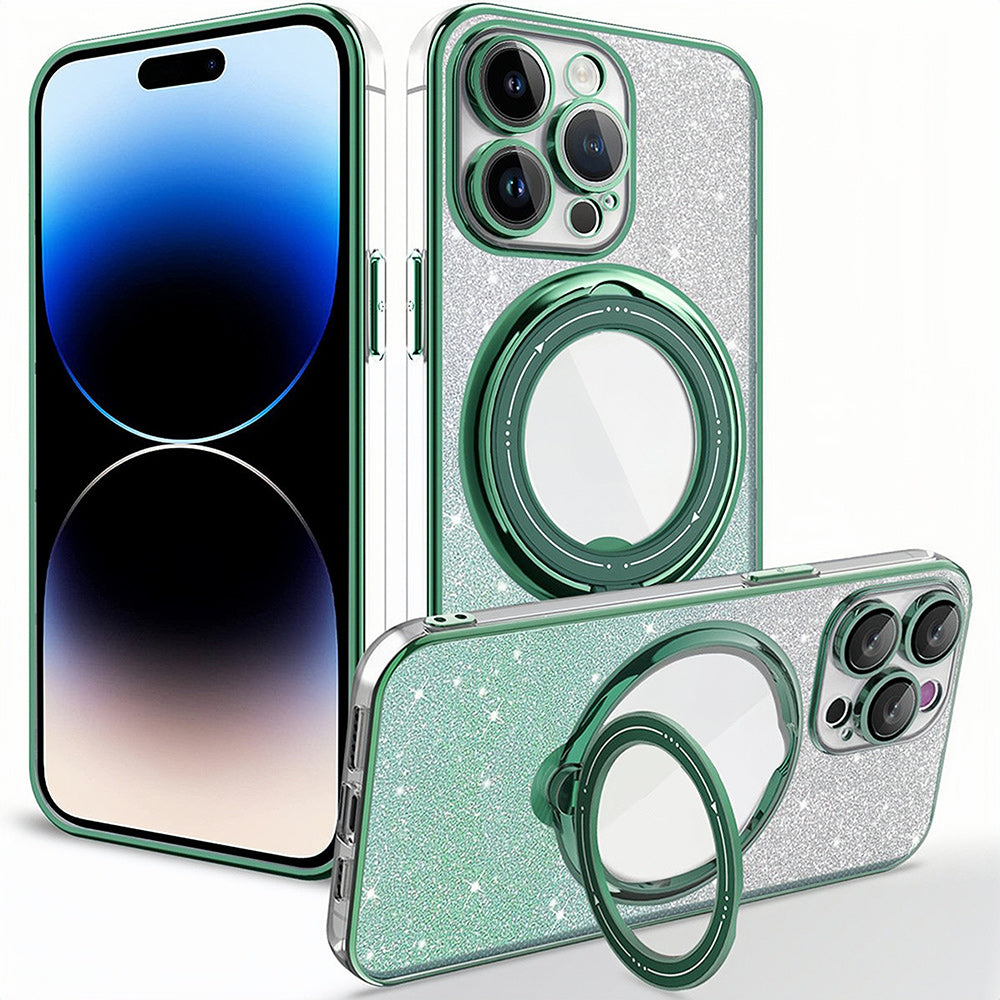 GlitzPhone™ - Galvanized magnetic phone case with stand [last day discount]