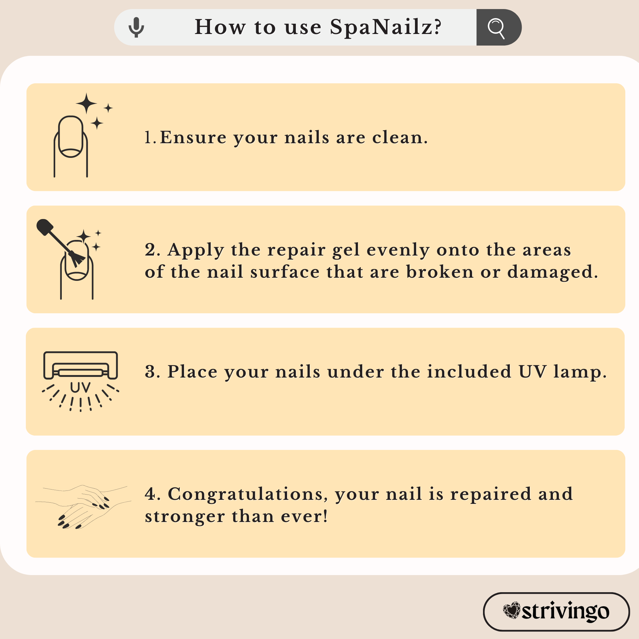 LAST DAY ! SpaNailz™ 3 in 1 Nail Repair Set | incl. Brush & UV Lamp