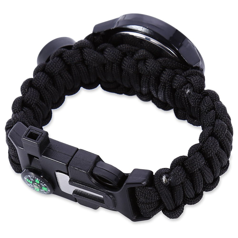 Multifunction Survival Paracord Bracelet Watch