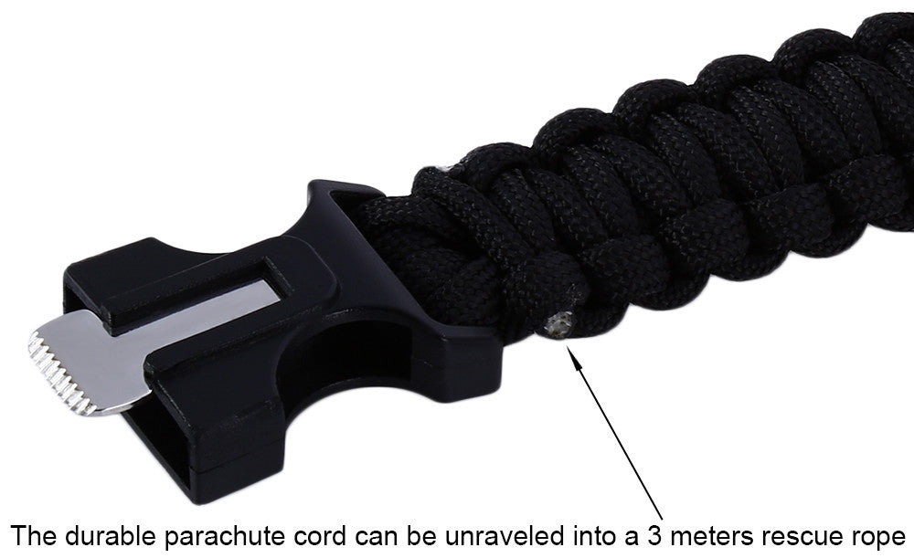 Multifunction Survival Paracord Bracelet Watch