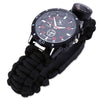 Multifunction Survival Paracord Bracelet Watch