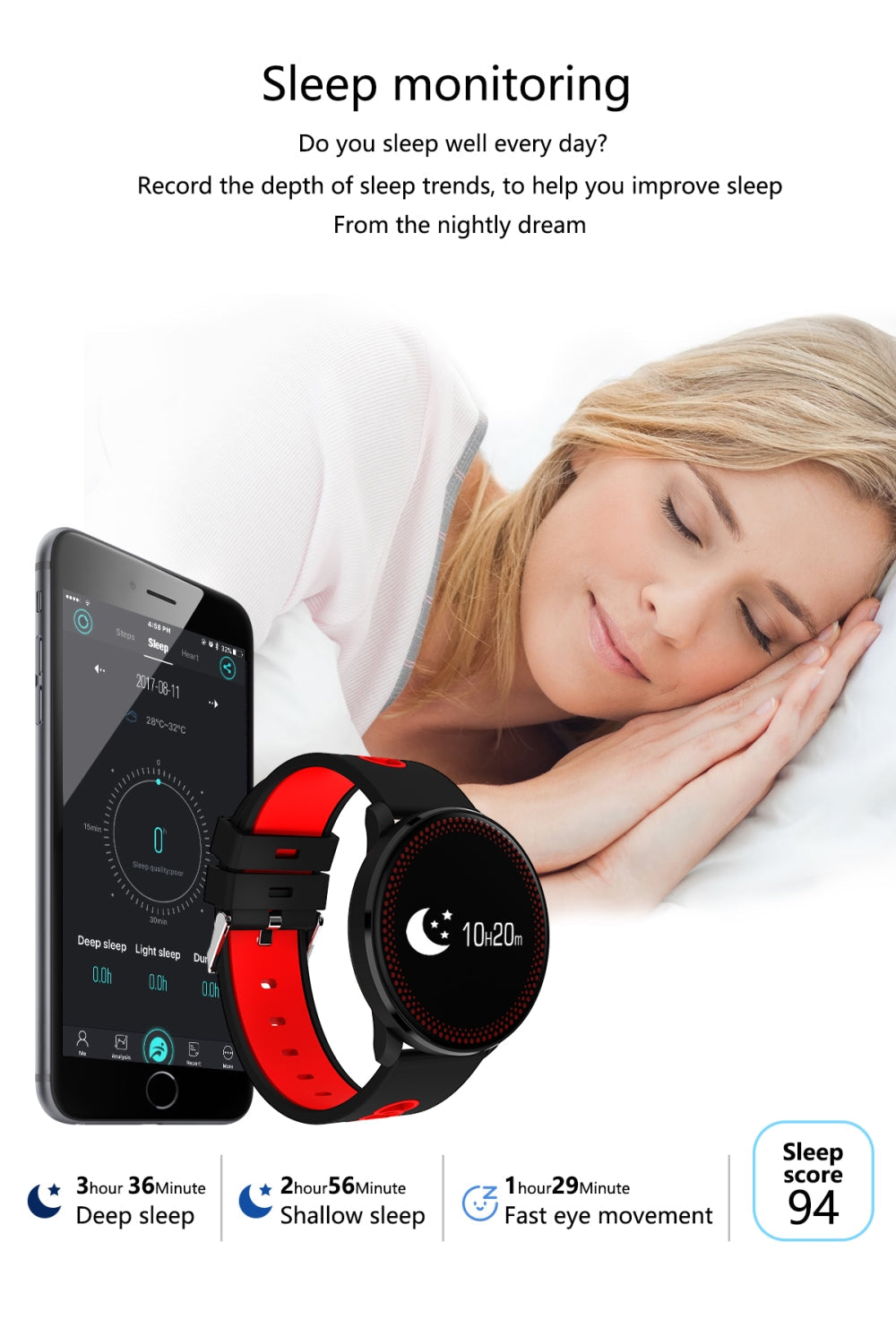 Waterproof Smart Fitness Bracelet