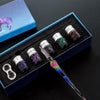 Picasso™ - Handcrafted crystal calligraphy pen and color set for magnificent artistry [last day discount]