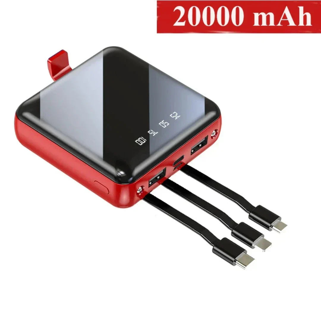 Mini Power Bank | 4-cable 20000 mAh