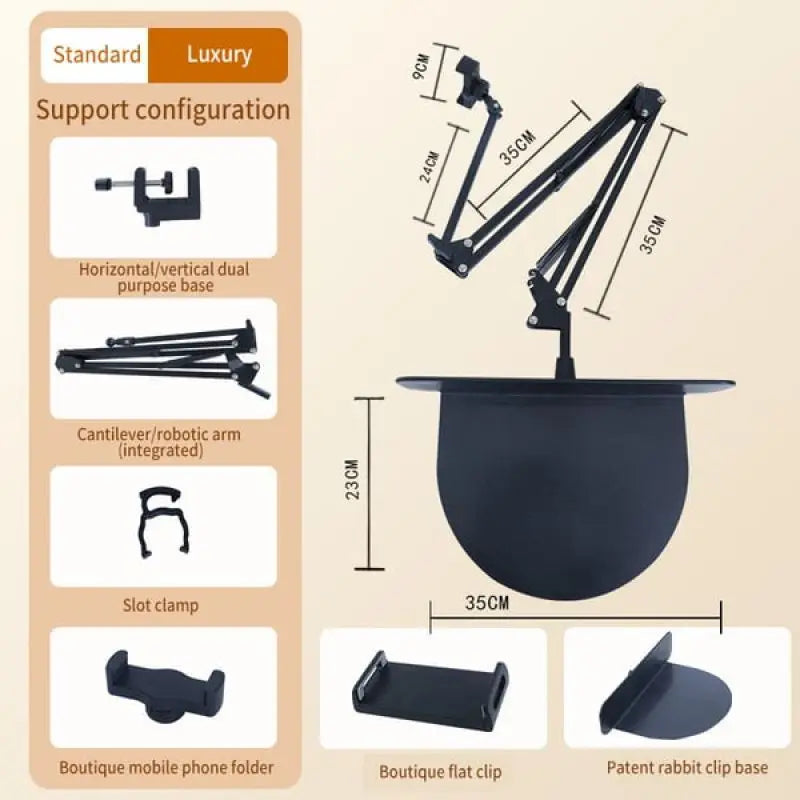 | Spiraview 360° Rotating Bedside Device Holder