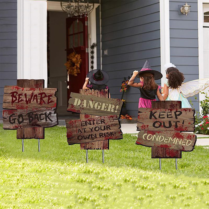| Creepstake 6pc Halloween Yard Signs