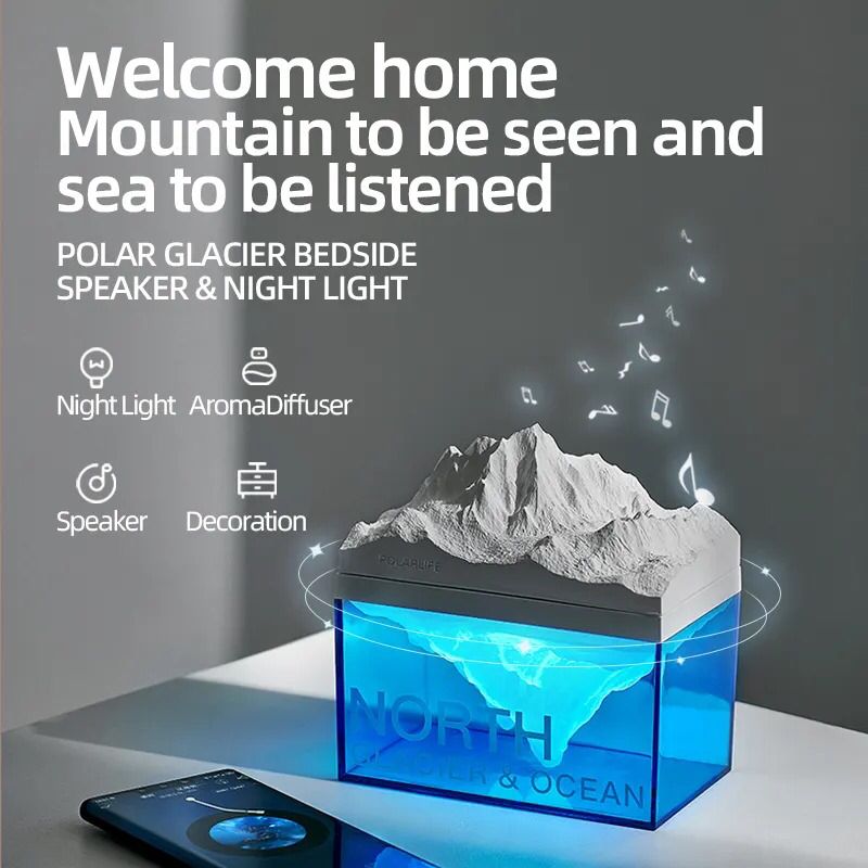 PolarLight™ - Northern Glacier & Ocean Lamp