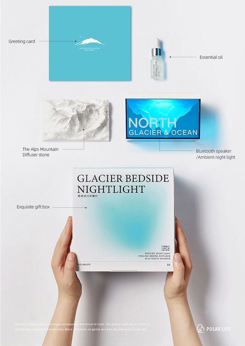 PolarLight™ - Northern Glacier & Ocean Lamp