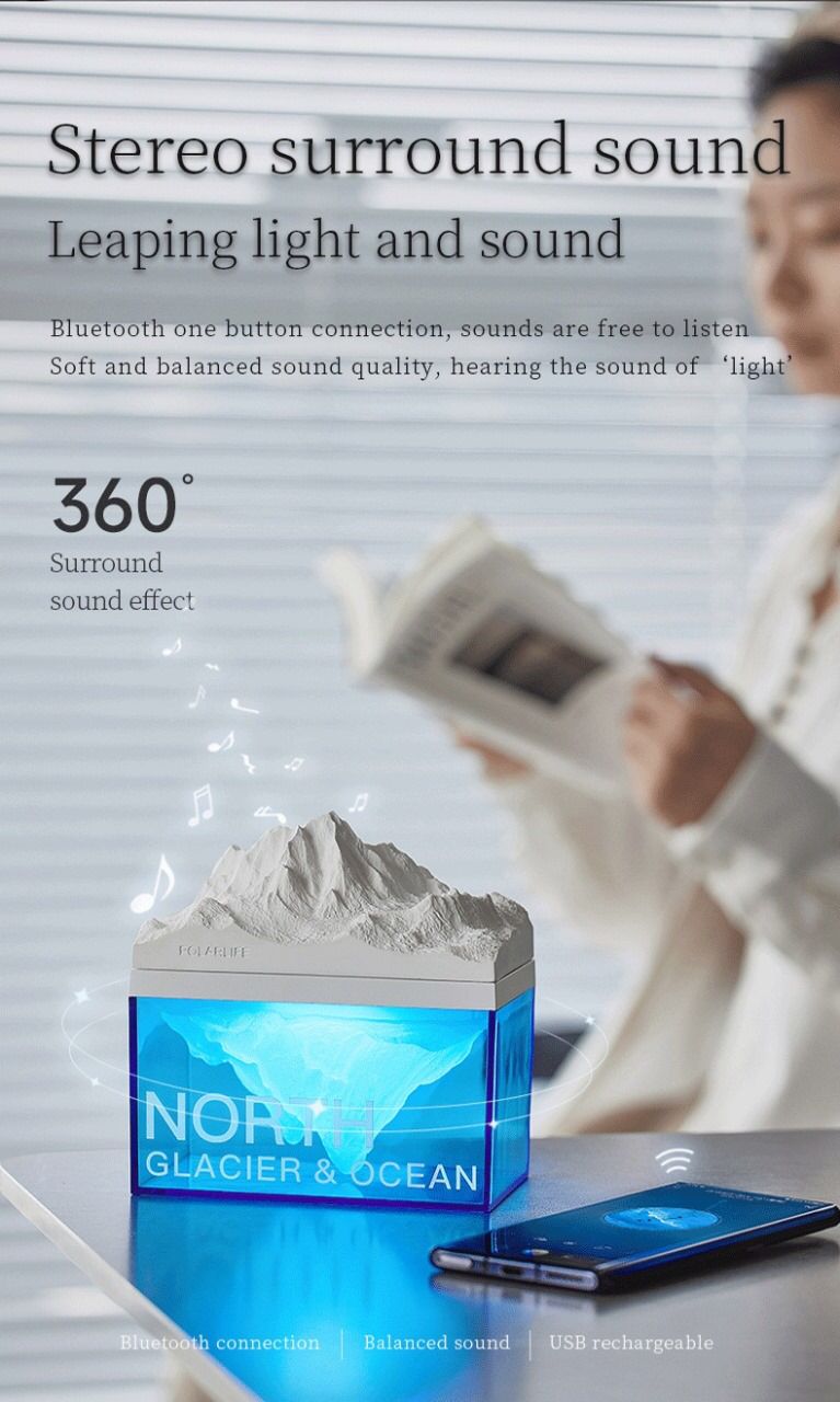 PolarLight™ - Northern Glacier & Ocean Lamp