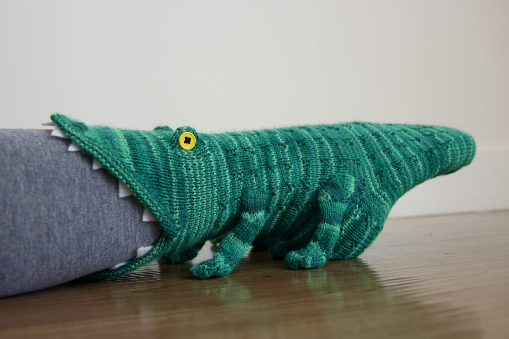 Crocky™ - Knitted socks with crocodile