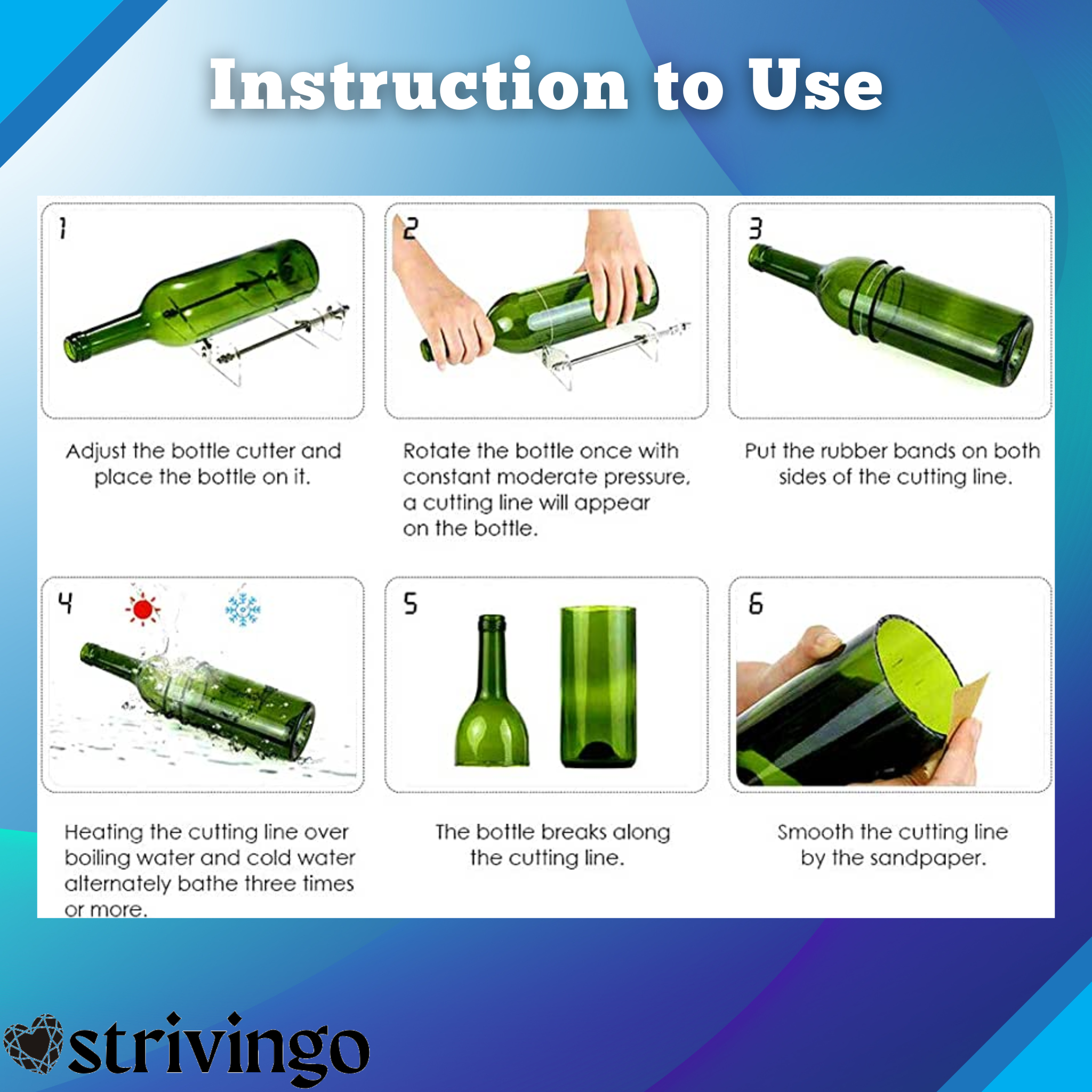 | CraftCut™ Glass Bottle Cutter