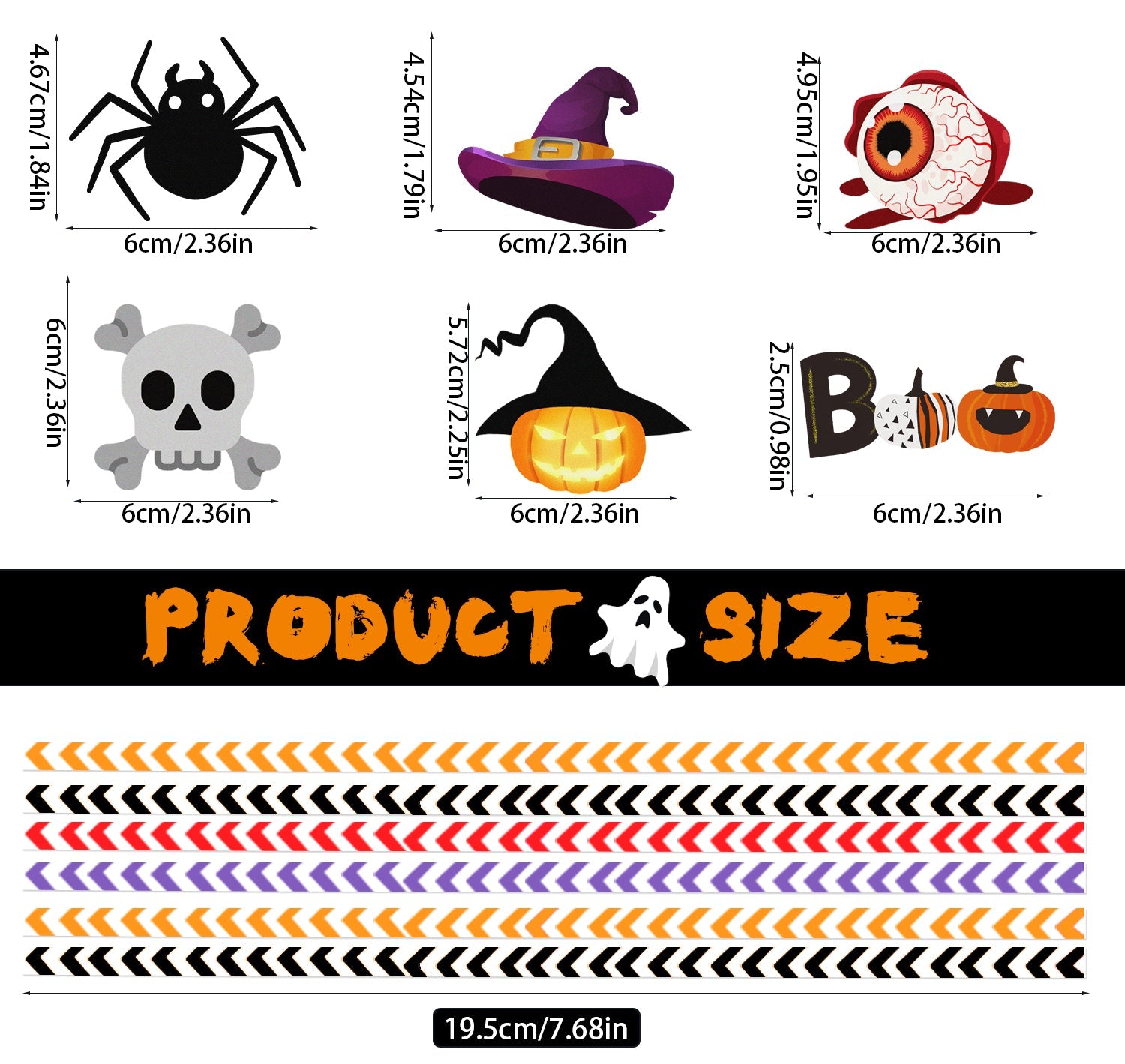 Sipcreep 24pc Halloween Horror Paper Straws