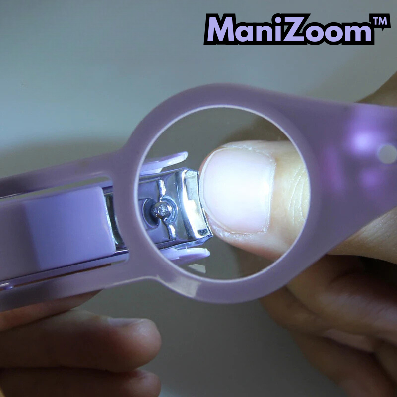 ManiZoom™ - Nail clipper with magnifying glass