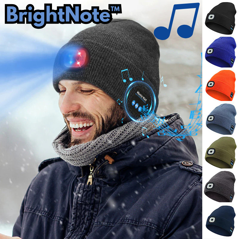 BrightNote™ | Knitted hat with LED light and speakers