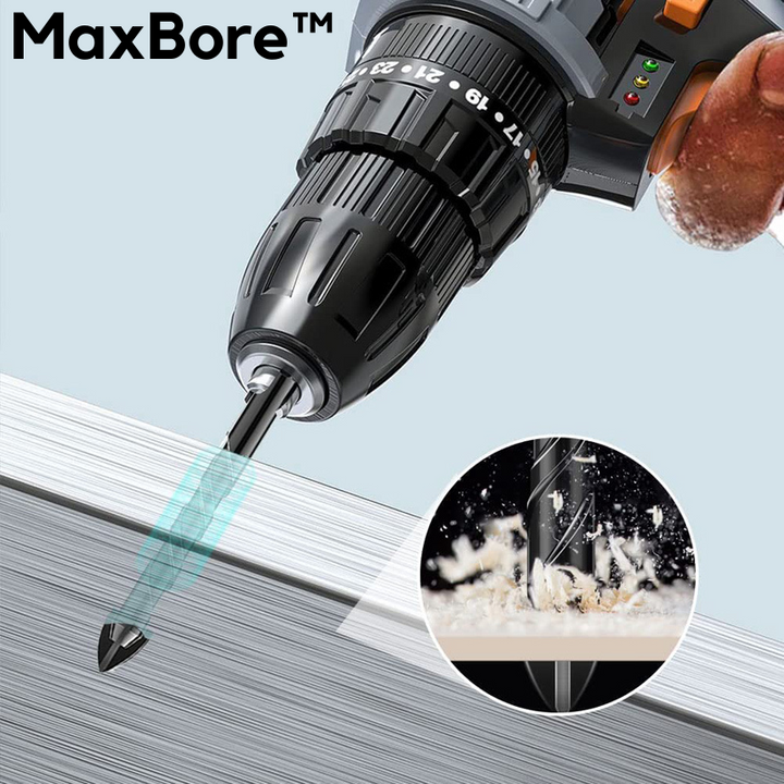 MaxBore™ | Tungsten carbide drill bit set