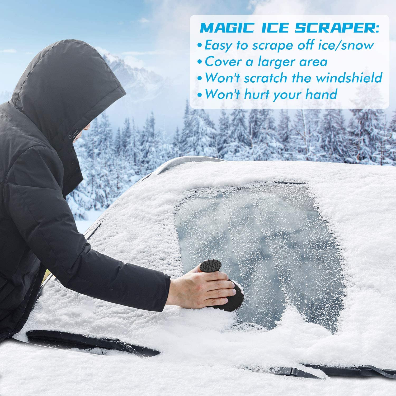 WinterWipe™ | Magic ice scraper for the car windshield