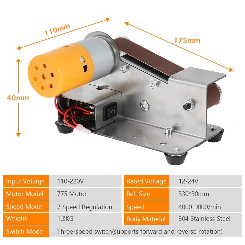 FlexPro | Electric Polisher + 10 FREE Sanding Belts |