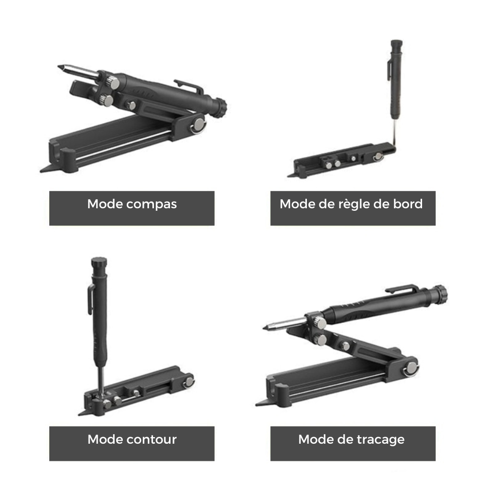 ContourPro™ - DIY woodworking compass multifunction scribing tool