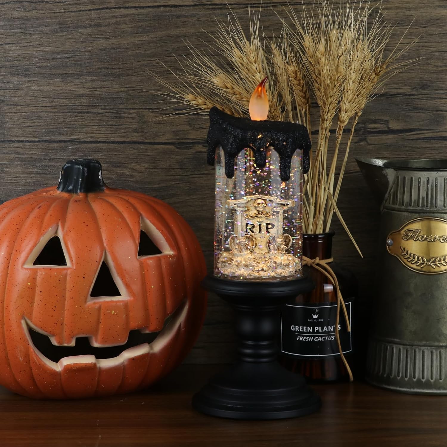 Candlite 10" Grand Glittering Halloween LED Candles