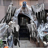 | Wraithskull Halloween Hanging Ghost Skull with Gauze