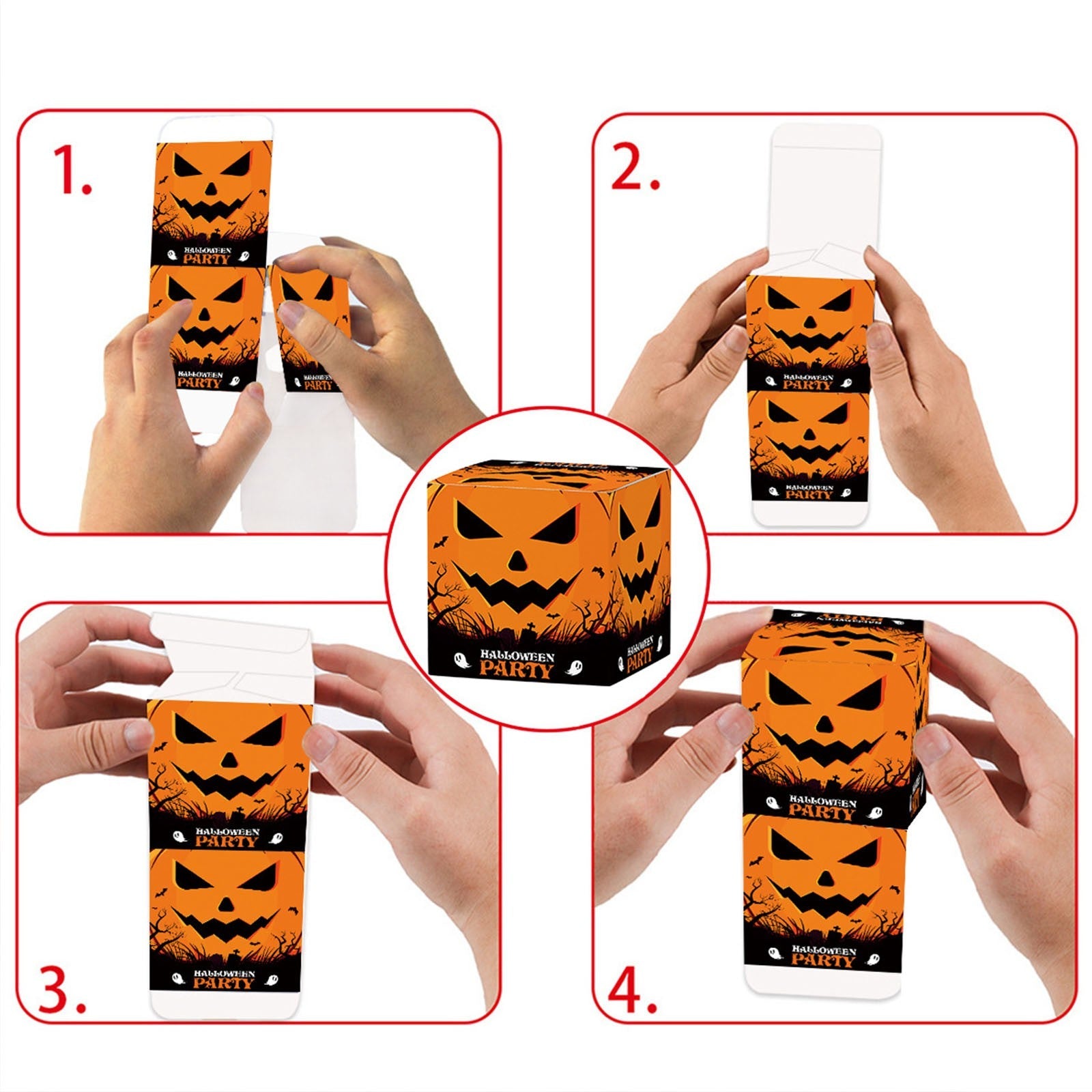 Pacreep 12pc Halloween Gift Bags for Candy & Treat Packaging