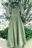 Meridith Women's Spring Dress with Tie Rope Belt