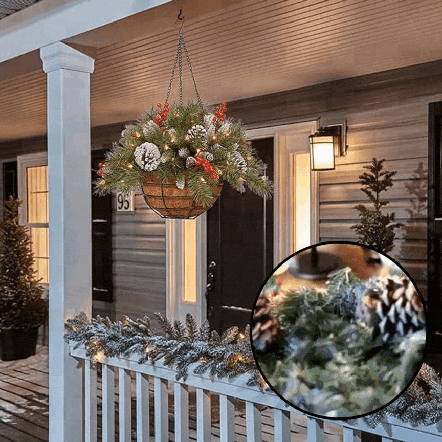 Radiant Rove™ - Christmas hanging basket
