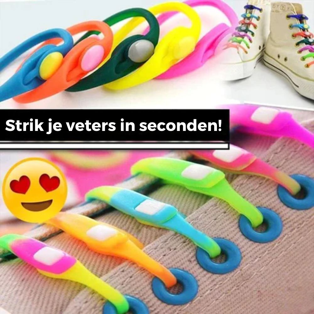 3+3 FREE | EasyTie™ - Waterproof silicone shoelaces