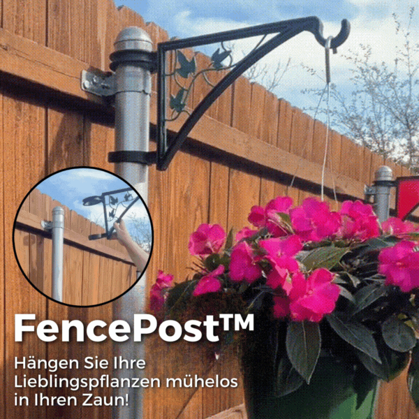 1+1 FREE | FencePost™ - Flower holder for the fence
