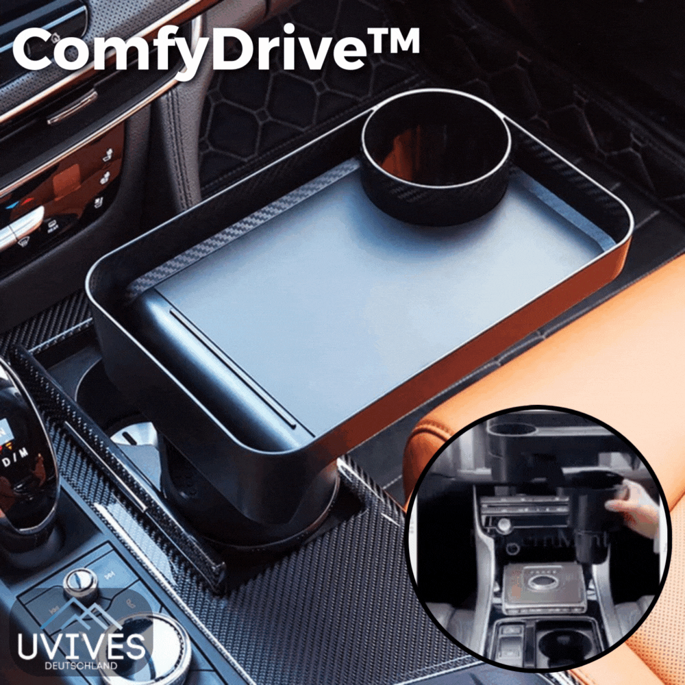 ComfyDrive™ - Premium car food and cup holder
