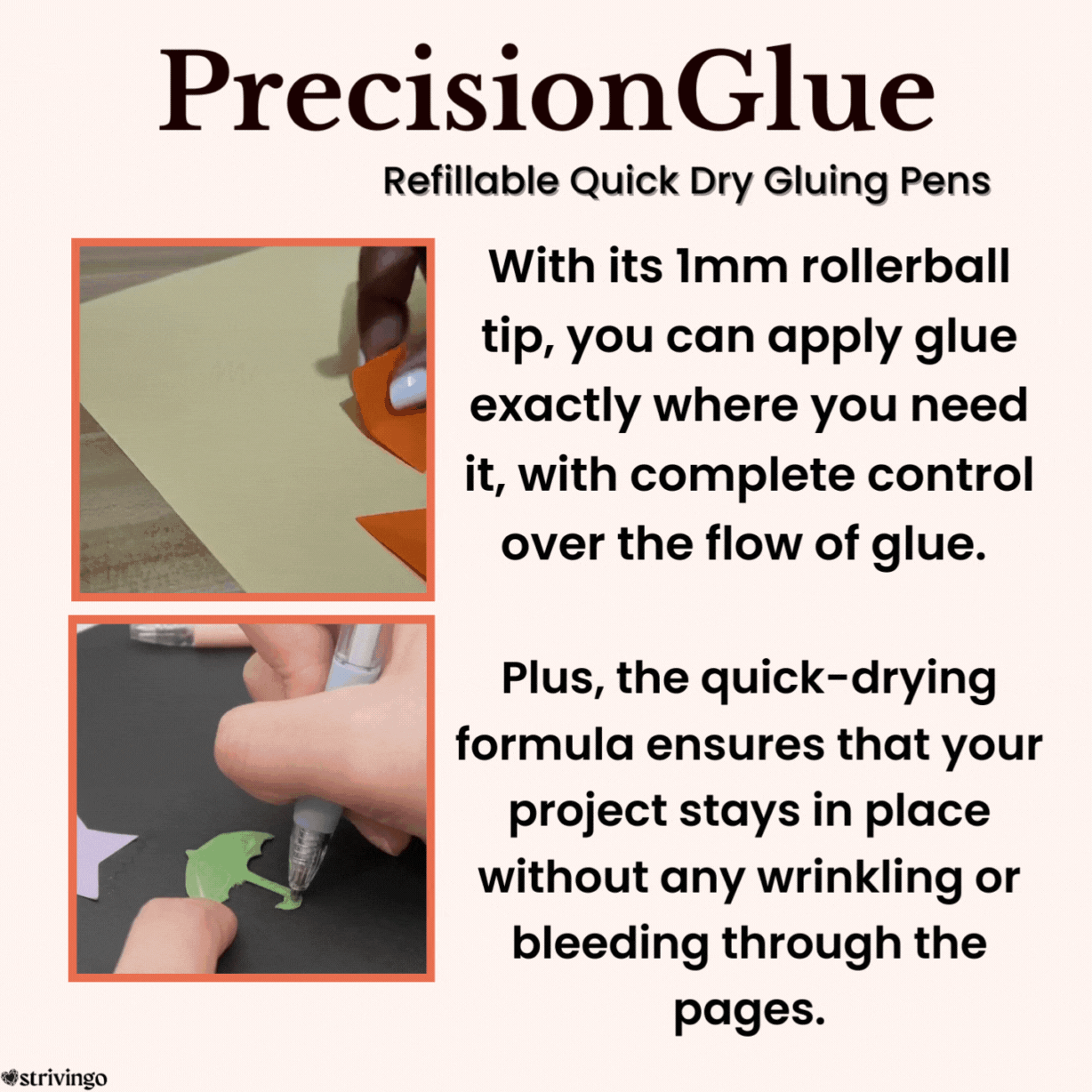 3+3 Free | PrecisionGlue™ | Refillable Roller Tip Glue Sticks [Last Day Discount]