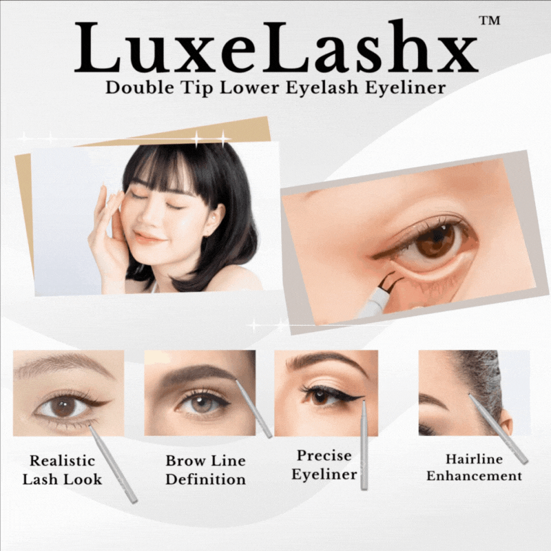 LuxeLashx™ - Double tip lower lash line eyeliner