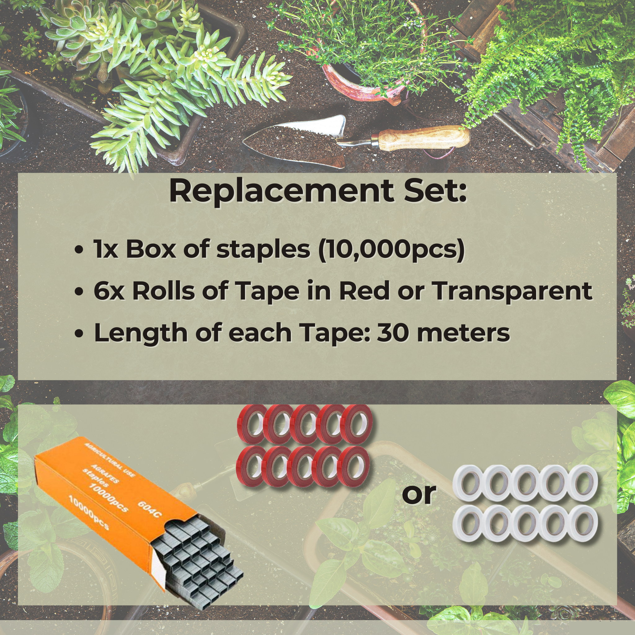 TieUp™ - Plant tying machine (incl. 10 rolls of adhesive tape)