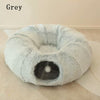 PlushParadise™ - 2-in-1 Round Cat Bed and Tunnel Toy