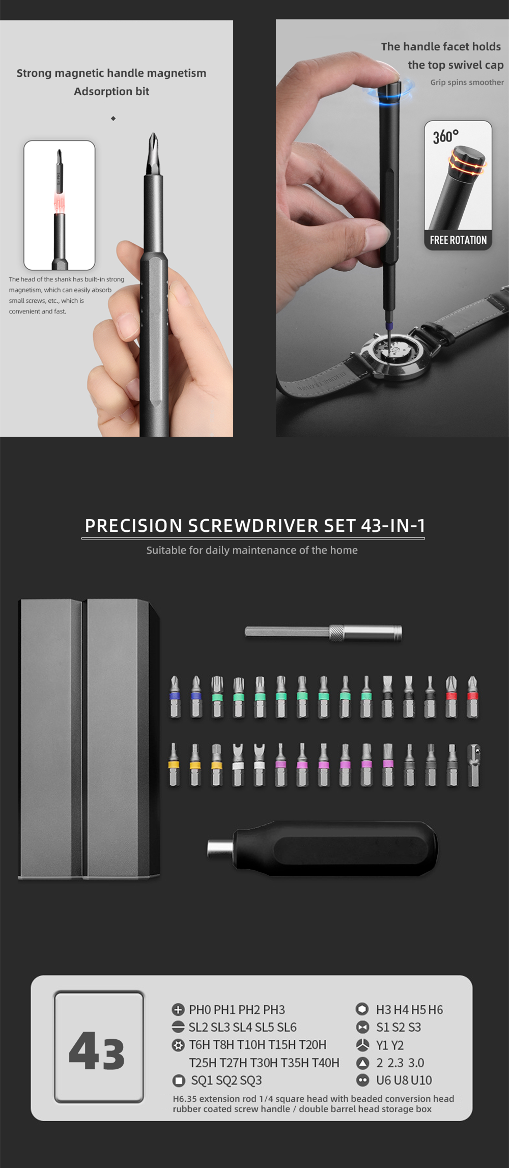 | Bitrix 24 in 1 Screwdriver Set