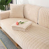 Plush anti-slip sofa cover