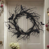 | Haunlit™ Halloween Wreath With Red LED Lights
