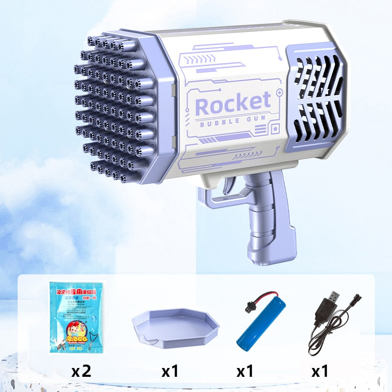 Soap bubble gun rocket automatic soap bubbles