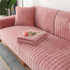 Plush anti-slip sofa cover